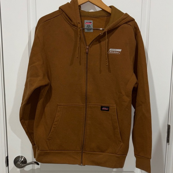 Dickies Other - Genuine DICKIES  zippered HOODIE  SWEATSHIRT Sz Mens medium Brown grunge work